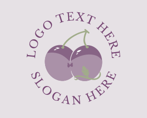 Erotic - Sexy Grape Bust logo design