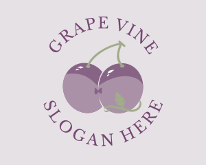 Grape - Sexy Grape Bust logo design