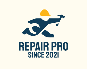 Construction Worker Fix logo design