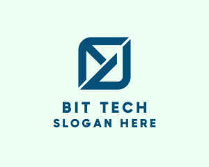 Financial Tech Letter ED logo design