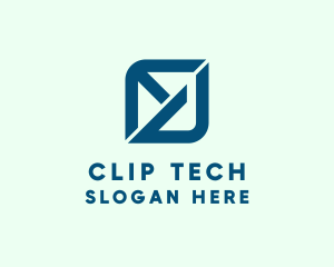 Financial Tech Letter ED logo design