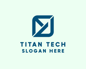 Financial Tech Letter ED logo design