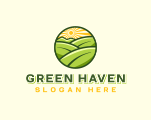Sun Leaf Landscaping logo design