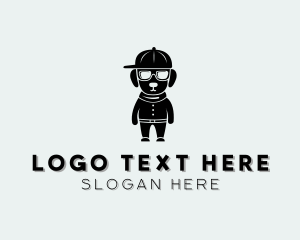 Grooming - Dog Cap Sunglasses logo design