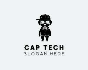 Cap - Dog Cap Sunglasses logo design