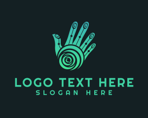 Therapy - Palm Hand Massage logo design
