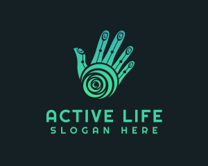 Physical - Palm Hand Massage logo design