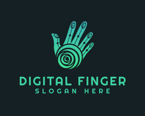 Finger - Palm Hand Massage logo design