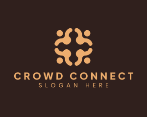 Crowd - People Crowd Organization logo design