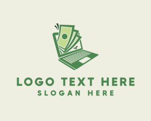 Laptop - Digital Money Cash logo design
