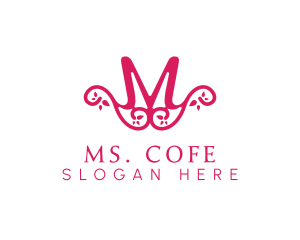 Pink Pattern M logo design