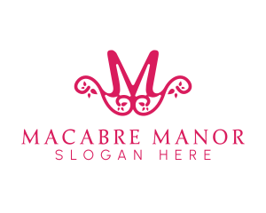 Pink Pattern M logo design