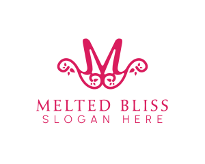 Pink Pattern M logo design