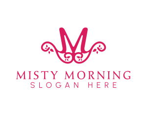 Pink Pattern M logo design