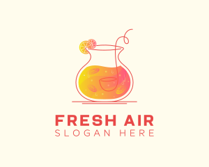 Orange Citrus Juice logo design