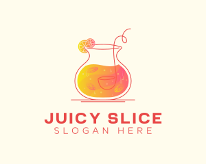 Orange Citrus Juice logo design