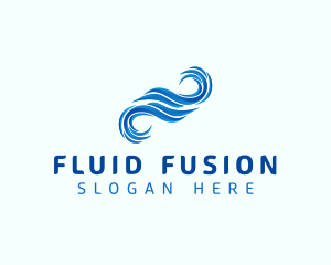 Ocean Water Wave logo design