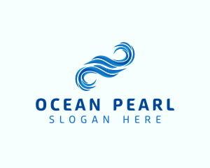 Ocean Water Wave logo design