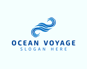 Ocean Water Wave logo design