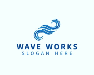 Ocean Water Wave logo design