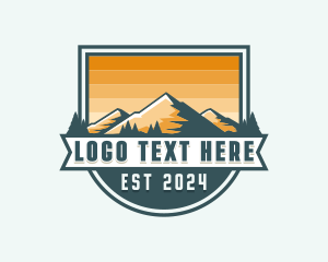 Outdoor - Trek Mountaineer Hiking logo design