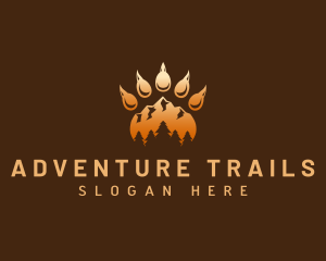 Mountain Adventure Claw logo design