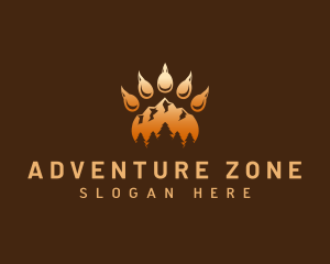 Mountain Adventure Claw logo design