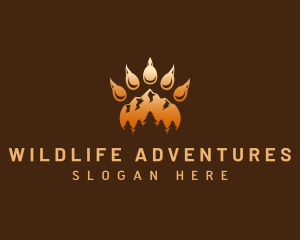 Mountain Adventure Claw logo design