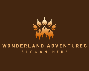 Mountain Adventure Claw logo design