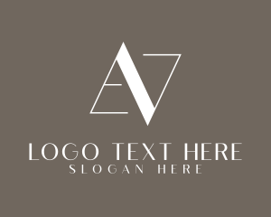 Letter Av - Modern Elegant Business logo design