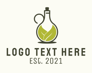 Herb - Organic Leaf Jar logo design