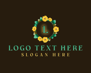 Bouquet - Flower Wreath Bouquet logo design