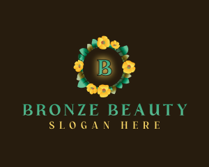 Flower Wreath Bouquet logo design