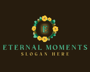 Celebrant - Flower Wreath Bouquet logo design