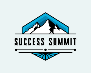 Mountain Hiking Summit logo design