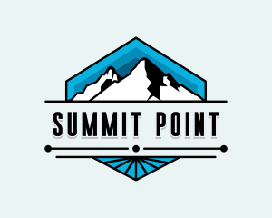 Mountain Hiking Summit logo design