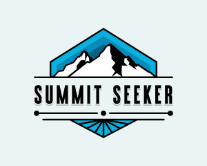 Mountain Hiking Summit logo design