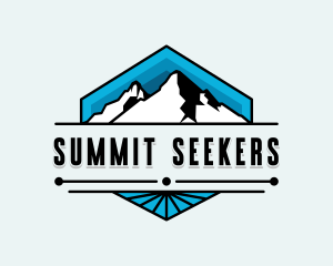 Mountain Hiking Summit logo design