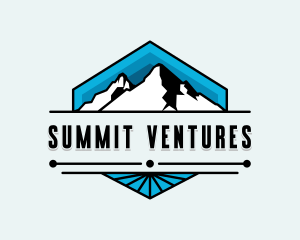 Mountain Hiking Summit logo design