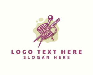 Sewing - Thread Needle Sewing logo design