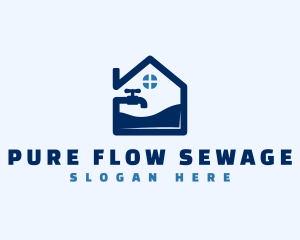 Sewage - House Water Plumbing logo design
