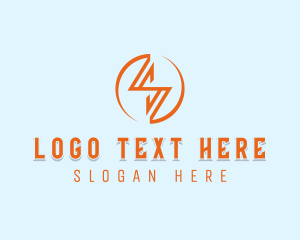 Technology - Lightning Bolt Energy logo design