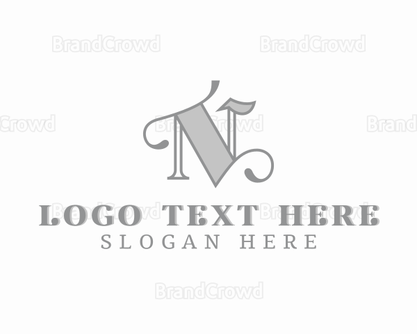 Fashion Styling Boutique Letter N Logo