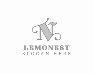 Seamstress - Fashion Styling Boutique Letter N logo design
