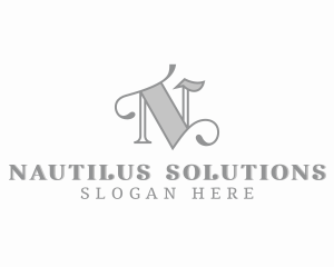 Fashion Styling Boutique Letter N logo design