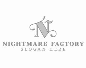 Fashion Styling Boutique Letter N logo design