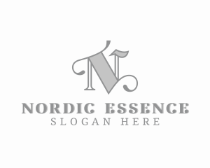 Fashion Styling Boutique Letter N logo design