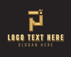 Business - Business Pixel Letter P logo design