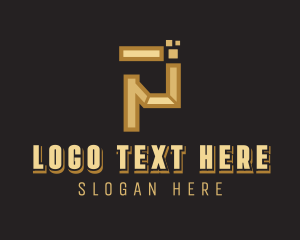 Business Pixel Letter P Logo