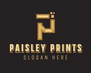 Business Pixel Letter P logo design